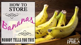 How To Store Bananas NOBODY TELLS YOU THIS [upl. by Tranquada]