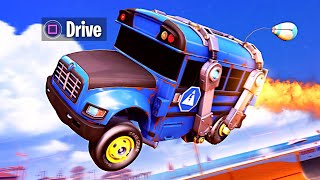 DRIVE THE BATTLE BUS Fortnite x Rocket League [upl. by Machutte]