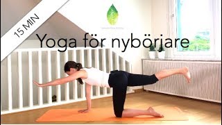 15 min yoga för nybörjare  Annas yoga studio [upl. by Shiverick]