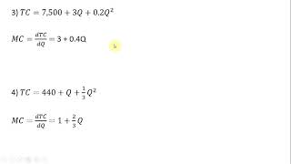 How to Derive Marginal Cost Equations [upl. by Adnalahs118]