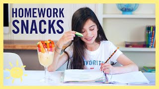 EAT  5 Homework Snacks Kids Can Make [upl. by Suiravat]